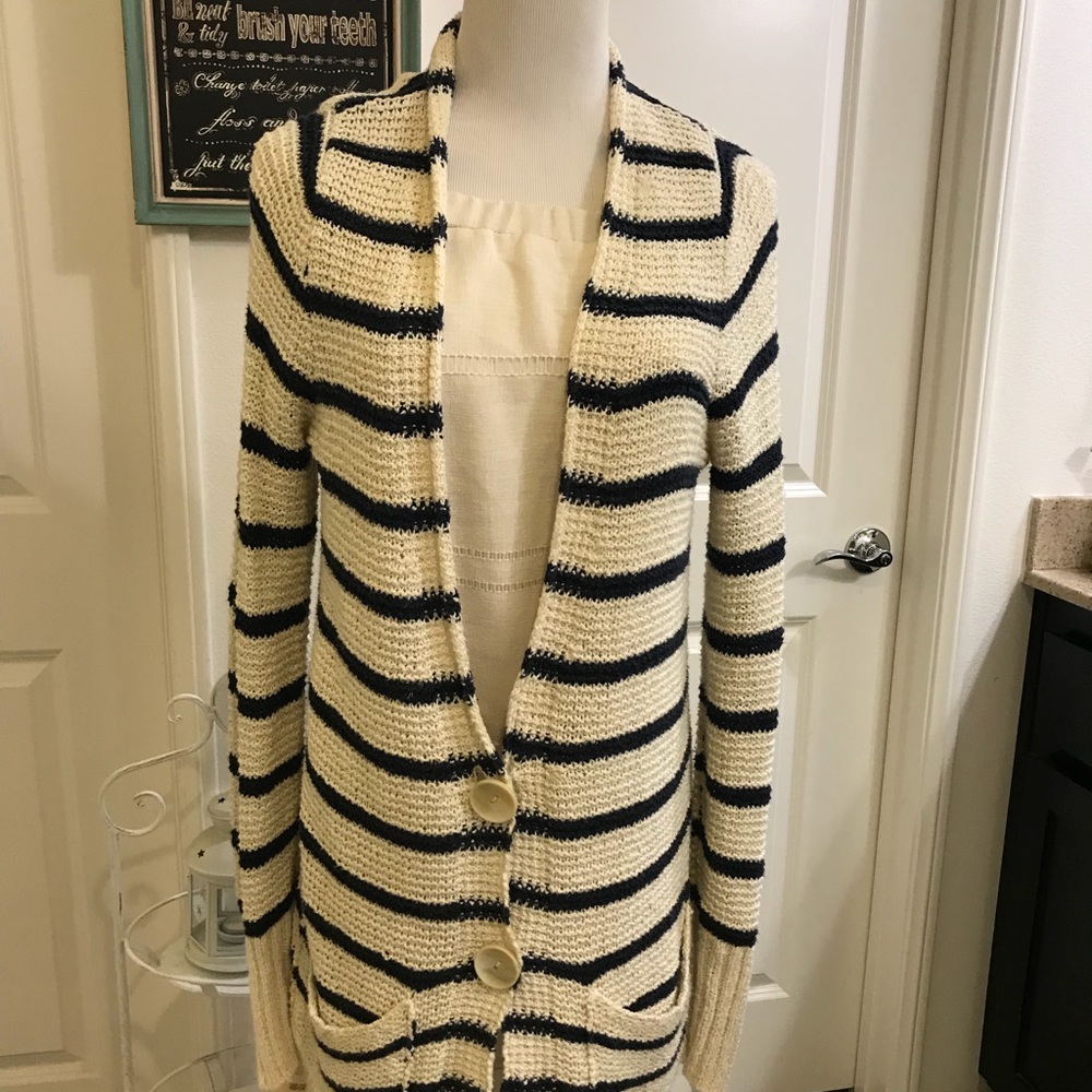 Free people lace crochet boho vintage sweater